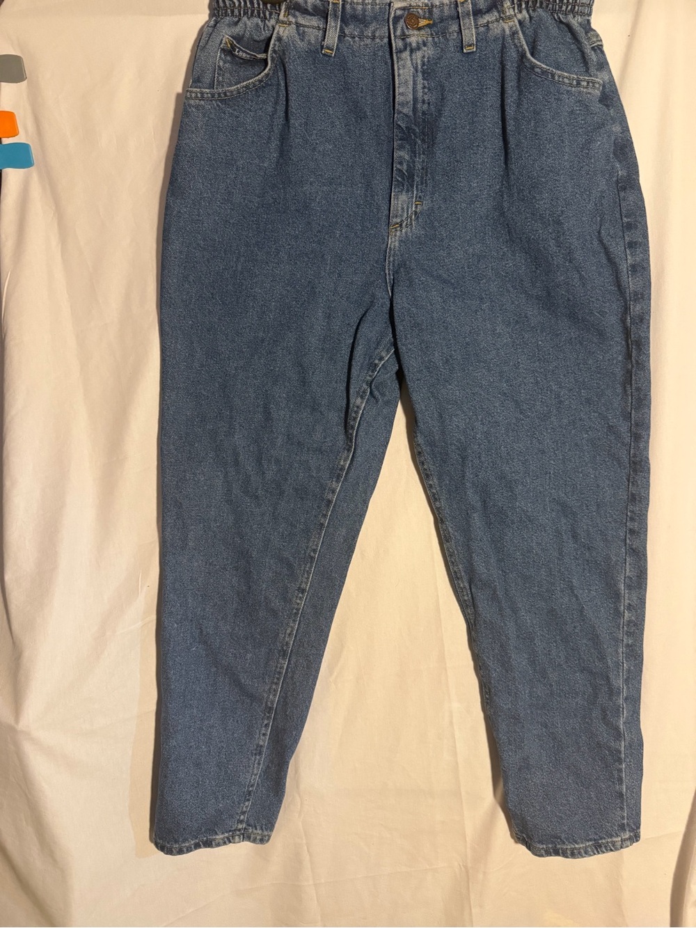 #455 Lee High-Rise Blue Women’s Jeans - Relaxed Tapered Fit